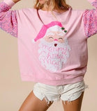 women's winter sweaters Sweatshirt sequined Christmas gingerbread cartoon pattern O-neck sequined long sleeved knitted pullover