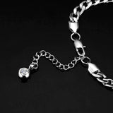 Anklet For Women Silver Color Stainless Steel Cuban Link Ankle Bracelets Summer Fashion Leg Chain Beach Foot Jewelry Ancklets