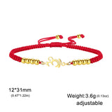 Lucktune OM Symbol Bracelets for Women Men Stainless Steel Women Hand Bracelet Unalome Lotus Buddhism Jewelry Friend Lucky Gift