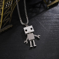Hip hop Robot Net Red Necklace men and women couple sweater chain ins disco personality trend