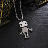 Hip hop Robot Net Red Necklace men and women couple sweater chain ins disco personality trend