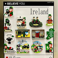 Irish Tourist Souvenirs Celtic Black-faced Goat Dingle Peninsula Town Tourist Souvenir Magnetic Refrigerator Magnet Fridge Stick