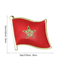 Country Flag Badge Flag Brooch National Flag Lapel Pin International Travel Pins Collections