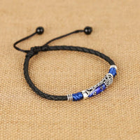 Simple Adjustable Handmade Leaf Anklets Woven Adjustable Rope Lucky Foot Bracelet For Women Men Jewelry