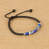 Simple Adjustable Handmade Leaf Anklets Woven Adjustable Rope Lucky Foot Bracelet For Women Men Jewelry