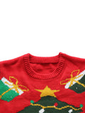 2025New Sweater Christmas Gift Sweater European and American Autumn and Winter Lazy Style Pullover Knitted Sweater