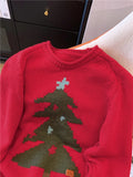 YuooMuoo Christmas Sweaters for Women 2025 New Autumn Winter Long Sleeve Christmas Tree Knitted Pullover Tops Korean Lady Shirts