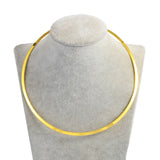 Anniyo (1Piece) Ethiopian Round Chokers Necklaces for Women Round  Circle Necklace Silver/Gold Color Choker Accessories #065606