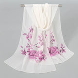 Indian Style New Chiffon Scarves Women Breathable Thin Simulation Silk Scarf Ladies Shawl And Wraps Women Printing Hijab Stole