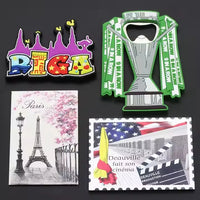 Usa Country City Soft Enamel Metal Anime Fridge Magnet Customised Tourist Souvenir Refrigerator Magnet 3d Cities Fridge Magnet