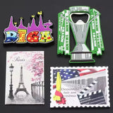 Usa Country City Soft Enamel Metal Anime Fridge Magnet Customised Tourist Souvenir Refrigerator Magnet 3d Cities Fridge Magnet