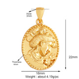 Peace Sign Feather Talisman Amulet Witch Religious Charm Pendant,MAMA Love Heart Wiccan Zircon Necklace Jewelry Findings L61