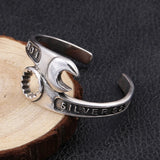 Wrench Bracelet Men's Domineering Repair Tool Wrench Cuff Open Bracelet Motorcycle Biker Punk Rock Party Jewelry Gift