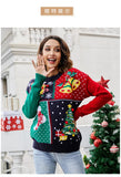 Christmas Sweater Women's Socks Christmas Tree Autumn/Winter New Round Neck Long Sleeve Loose Knitted Sweater 2024 Y2k Cloting