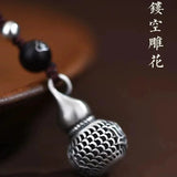 Buyee 925 Sterling Silver Big Pendant Chain Elegant Gourd Necklace for Women Men Unique Fashion Fine Jewelry Chain Gift