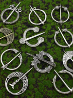 Medieval Clasp Pin Brooch Vintage Viking Celtic Scarf Shawl Penannular Brooch Cloak Pins Jewelry