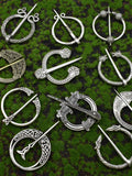Medieval Clasp Pin Brooch Vintage Viking Celtic Scarf Shawl Penannular Brooch Cloak Pins Jewelry