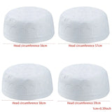 New Muslim Men Prayer Cap Hat Cotton Embroidery Leisure Saudi Arabia Islamic Hat Cap Men Headscarf Topkippot Turban Saudi Cap