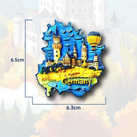 German Neuschwanstein Castle Fridge Magnet 3D Bavaria Travel Souvenir Fairytale Home Decor Unique Europe Gift with Strong Magnet