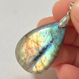 Pendant Natural Stone Irregular Shape Blue Purple Labradorite Pendant for Women Men Jewelry 1Pcs