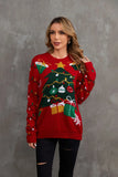 2025New Sweater Christmas Gift Sweater European and American Autumn and Winter Lazy Style Pullover Knitted Sweater
