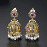 Gypsy Jewelry Retro Ethnic Indian Jhumka Crystal Small Bells Beads Drop Tassel Earrings Women Bohemian Statement Jhumki Tribal