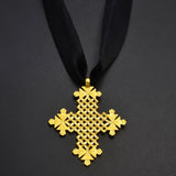 Anniyo Ethiopian Traditional Ethnic Big Cross Jewelry Pendant DIY Rope Eritrea African Afar Israel Saudi Arab Ornaments #331306