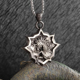Retro Fashion Seven Angels Magic Circle Solomon's Seal Necklace Pendant Men's Lucky Amulet Jewelry
