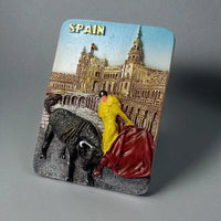 Europe Spain fridge magnets Portugal Resin Refrigerator Sticks Tourism Commemorative Handmade Creative Gifts Barcelona Lisbon