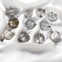 Medieval Clasp Pin Brooch Vintage Viking Celtic Scarf Shawl Penannular Brooch Cloak Pins Jewelry