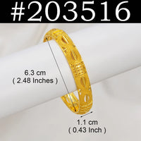 Anniyo 1Piece Alloy Bracelets,Can be Opened Bangles for Women Ethiopian Jewelry African Arab Birthday Party #203916