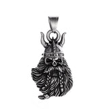 Vintage Design Viking Warrior Bell Pendant Motorcycle Wind Nordic Odin Guardian Bell Necklace Gift Jewelry Accessories Wholesale