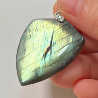 Pendant Natural Stone Irregular Shape Blue Purple Labradorite Pendant for Women Men Jewelry 1Pcs