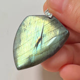 Pendant Natural Stone Irregular Shape Blue Purple Labradorite Pendant for Women Men Jewelry 1Pcs
