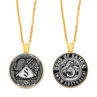 Anniyo American Samoa Pendant Necklaces With Glass Eastern Samoa Jewelry #D0106