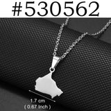 Canada Flag and Map Necklaces For Women Stainless Steel Canadian Maple Leaf Jewelry #530362