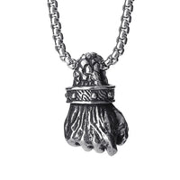 FIREBROS 2025 New Stainless Steel Vintage Gym Fitness Dumbbel Pendant Necklace Men Women Hiphop Rock Jewelry Gift Dropshipping
