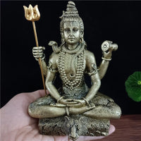 Bronze Color Shiva Statue Hindu Ganesha Vishnu Buddha Figurine Sculpture Room Office Home Decoration India God Feng Shui Crafts