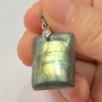 Pendant Natural Stone Irregular Shape Blue Purple Labradorite Pendant for Women Men Jewelry 1Pcs