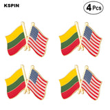 4pcs Pakistan & Ukrain Cross Badge Lapel Pin Badge  Brooch Icons