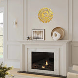 3Pcs Golden Om Round Decorative Wall Art  Om Chakra For Temple, Living Room, Bedroom, Office, Hotel, Home Decor Items, Gift