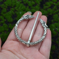 Medieval Clasp Pin Brooch Vintage Viking Celtic Scarf Shawl Penannular Brooch Cloak Pins Jewelry