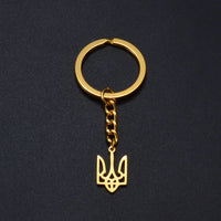 Anniyo Ukrainian Keychain Ukraine Key Ring Ukrainian Jewelry Key Chains for Women Men #000150