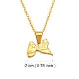 Anniyo Guadeloupe Map Pendant Necklaces for Women Girls Gold Color Jewelry France Guadeloupe Maps #200910