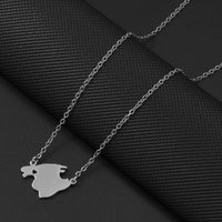 Anniyo Heart Spain Mallorca Heart Necklaces For Women Girls Stainless Steel Jewelry #532562