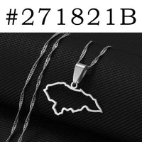 Anniyoc Outline Honduras Map Pendant Necklaces for Women Girls Charm Honduran Maps Jewelry @271821