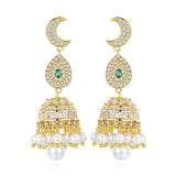 Gypsy Jewelry Retro Ethnic Indian Jhumka Crystal Small Bells Beads Drop Tassel Earrings Women Bohemian Statement Jhumki Tribal