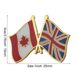 Flag Laple Pin Badge Brooch Canada friendship Ethiopia Ireland Brazil Pakistan Belgium Poland Germany Russia Philippines Finland