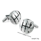 DY New high quality brass material luxury car manual gear Cufflinks fashion Men's French shirt Cufflink Wholesale of spot goods