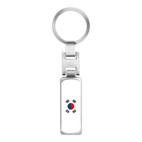 3D Metal Car Keychain Key Chain Key Ring For Iran Argentina Pakistan Switzerland Iraq Afghanistan China National Flag Badge Logo